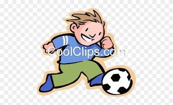 Little Boy With A Soccer Ball Royalty Free Vector Clip - Child Development Center