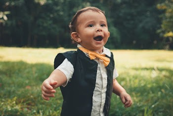 Little Boy with Yellow Bow Tie