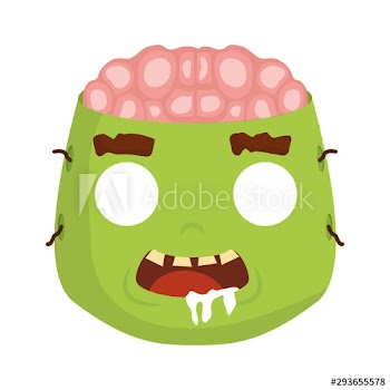 little boy with zombie costume character