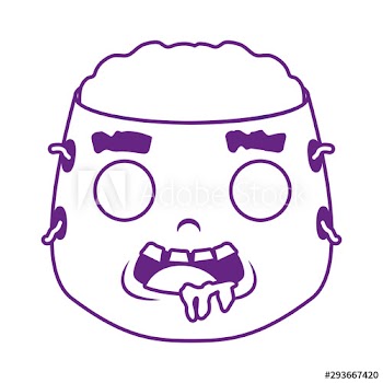 little boy with zombie costume character