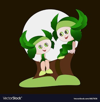 Little druids vector image