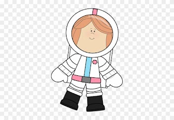 Little Girl Astronaut Clip Art - Kid Astronaut Clipart