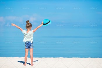 Little Girl At The Beach