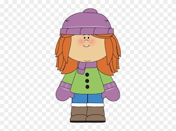 Little Girl Clipart Winter - Winter Girl Clipart