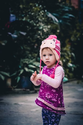 Little Girl in Pink Hat