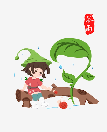 Little Girl Playing In The Rain, Equinox Character Illustration ...