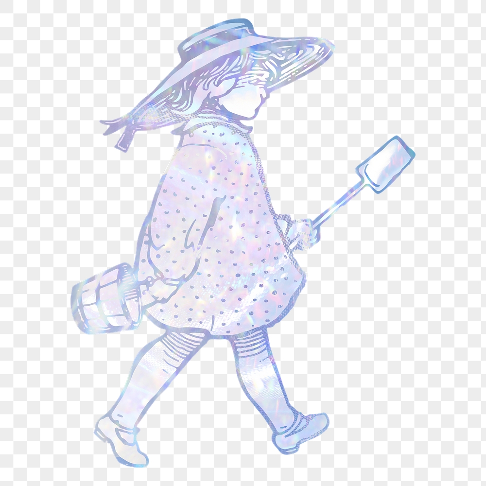 Little girl png sticker, aesthetic | Free PNG Illustration - rawpixel