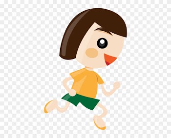 Little Girl Running Clipart Free Images - กีฬา การ์ตูน Png