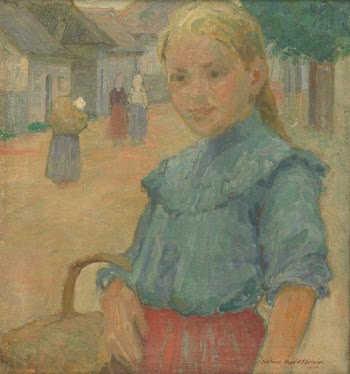 Little girl with a basket | Free Photo - rawpixel