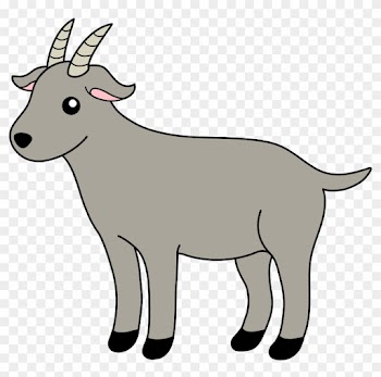 Little Gray Billy Goat Free Clip Art Animal Clipart - Goatclip Art