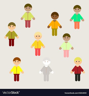 Little kids collection set vector image
