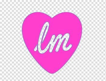 Little Mix Logo, pink heart transparent background PNG clipart