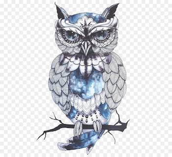 Little Owl Tattoo Flash Idea - Cartoon Owl 
