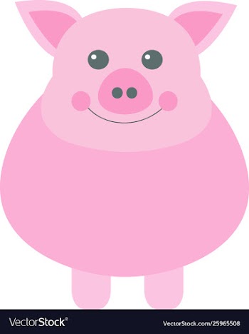 Little pig vector image