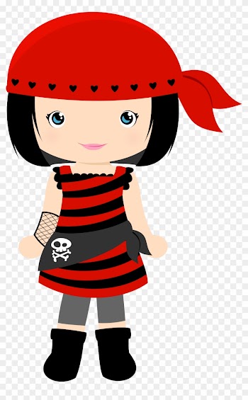 Little Pirate Girl Clipart