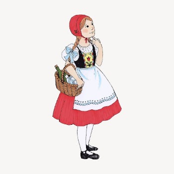 Little red riding hood clipart, | Free PSD - rawpixel