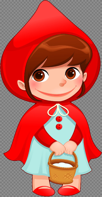 Little Red Riding Hood Transparent Background PNG