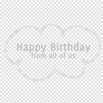 LittlePeople Birthday Freebie, happy birthday from all of us cloud illustration transparent background PNG clipart