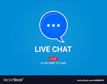 live chat button of speech bubble