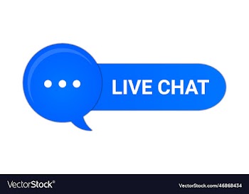 live chat button of speech bubble with chat icon