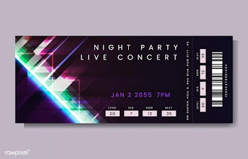 Live concert ticket | Free stock vector - 544700