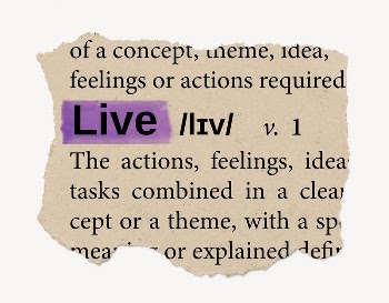 Live ripped dictionary, editable word | Free PSD - rawpixel
