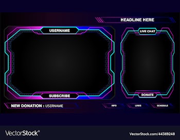 live stream interface overlay frames