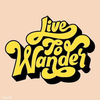 Live to wander typography style illustration | Free stock vector - 472677