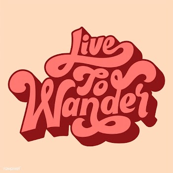 Live to wander typography style illustration | Free stock vector - 472688