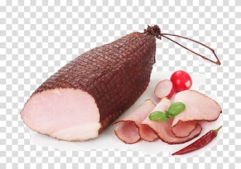 Liverwurst Ham Polish cuisine Game Meat Vodka, ham sausage transparent background PNG clipart