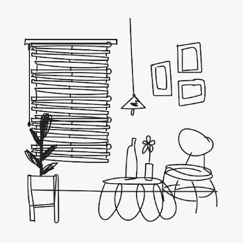 Living room doodle sketch, home | Free Vector Illustration - rawpixel