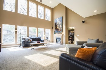 Living Room With Couches and Coffee Table