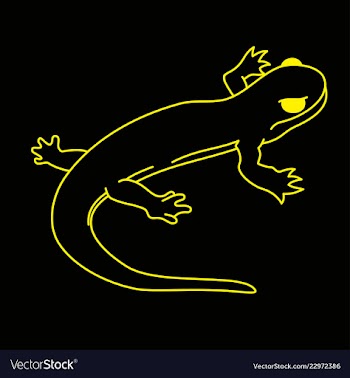 Lizard tattoo vector image