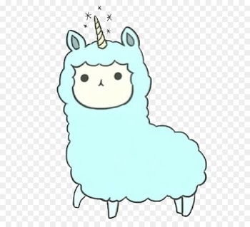 Llama Clip art Drawing Kawaii Illustration - cute unicorn drawings 