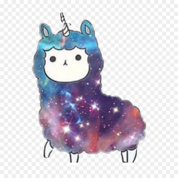 Llama Kawaii Alpaca Cuteness Clip art - galaxy unicorn 