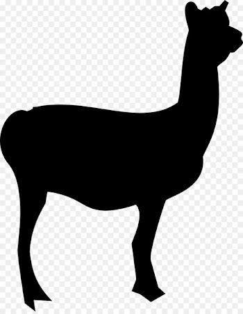 Llama Silhouette Clip art - animal silhouettes 