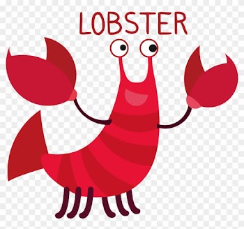 Llama Zoo Alphabet Komodo Dragon Lobster Cat - Lobster Vector