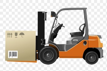 Loaded forklift png sticker, transparent | Free PNG - rawpixel