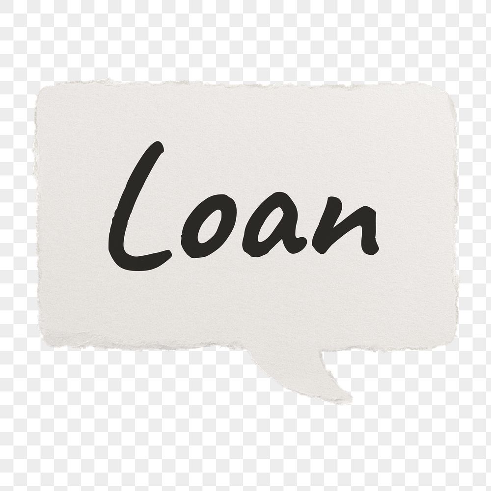 Loan png typography sticker, finance | Free PNG - rawpixel