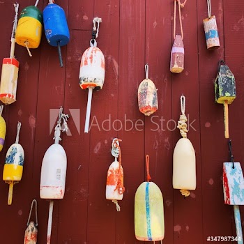 lobster pots and ropes