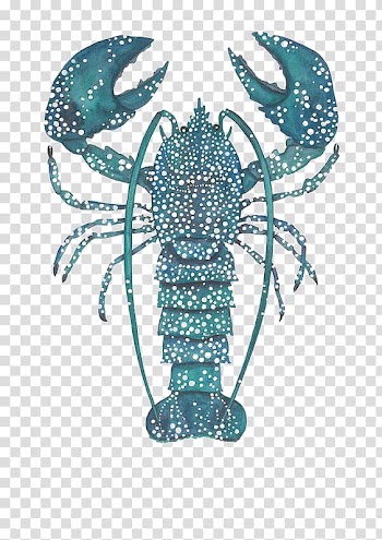 Lobster Watercolor painting Drawing Printing Illustration, Lobster deductible elements transparent background PNG clipart