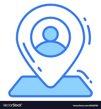 location icon for graphic and web design