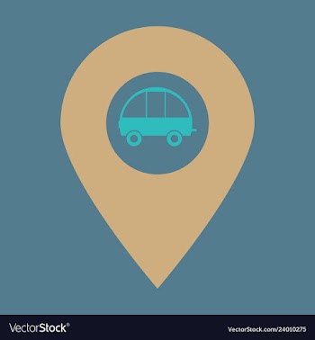Location icon navigation map gps flat style for vector image