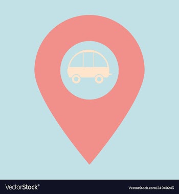 Location icon navigation map gps flat style for vector image
