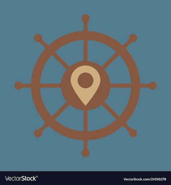 Location icon pin sign isolated on white vector image