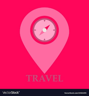 Location icon pin sign isolated on white vector image