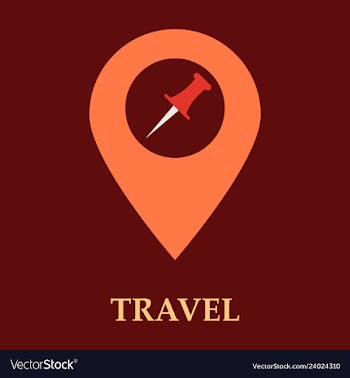 Location icon pin sign isolated on white vector image