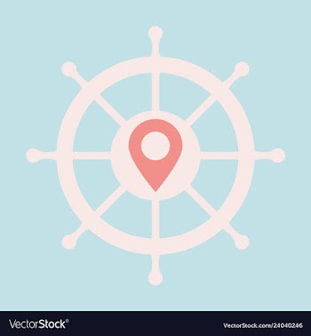 Location icon pin sign isolated on white vector image
