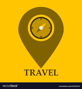 Location icon pin sign isolated on white vector image