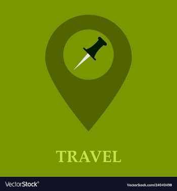 Location icon pin sign isolated on white vector image